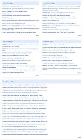 Screenshot of a Dashboard including the Digest feeds using aggregator